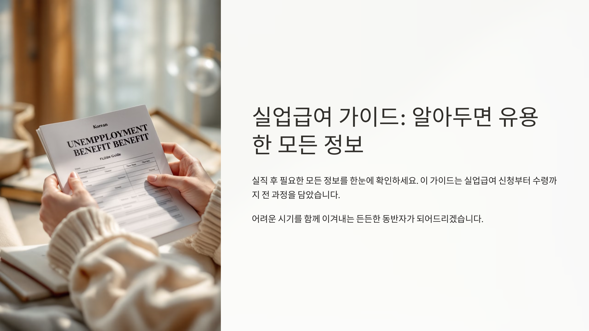 실업급여 가이드