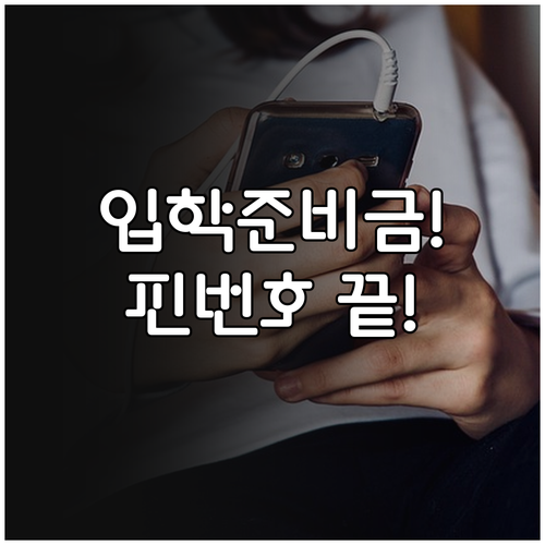 제로페이 입학준비금 핀번호 입력 및 ..