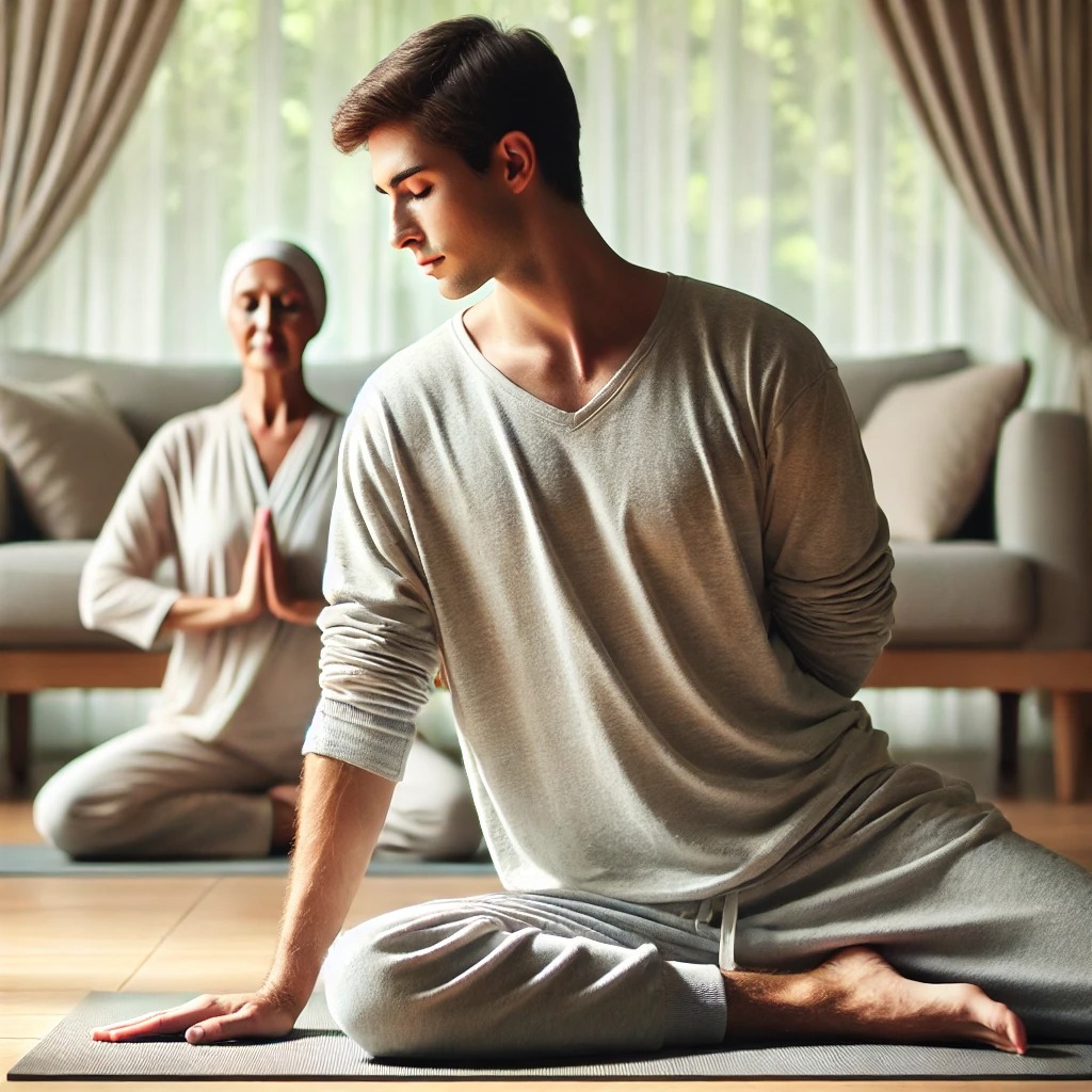 요가,명상하는 사람들