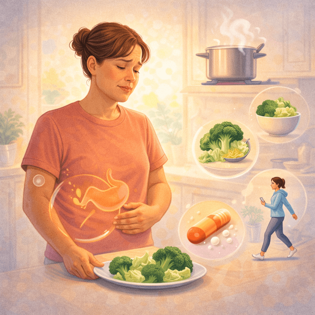 양배추/브로콜리와 가스 관련 이미지