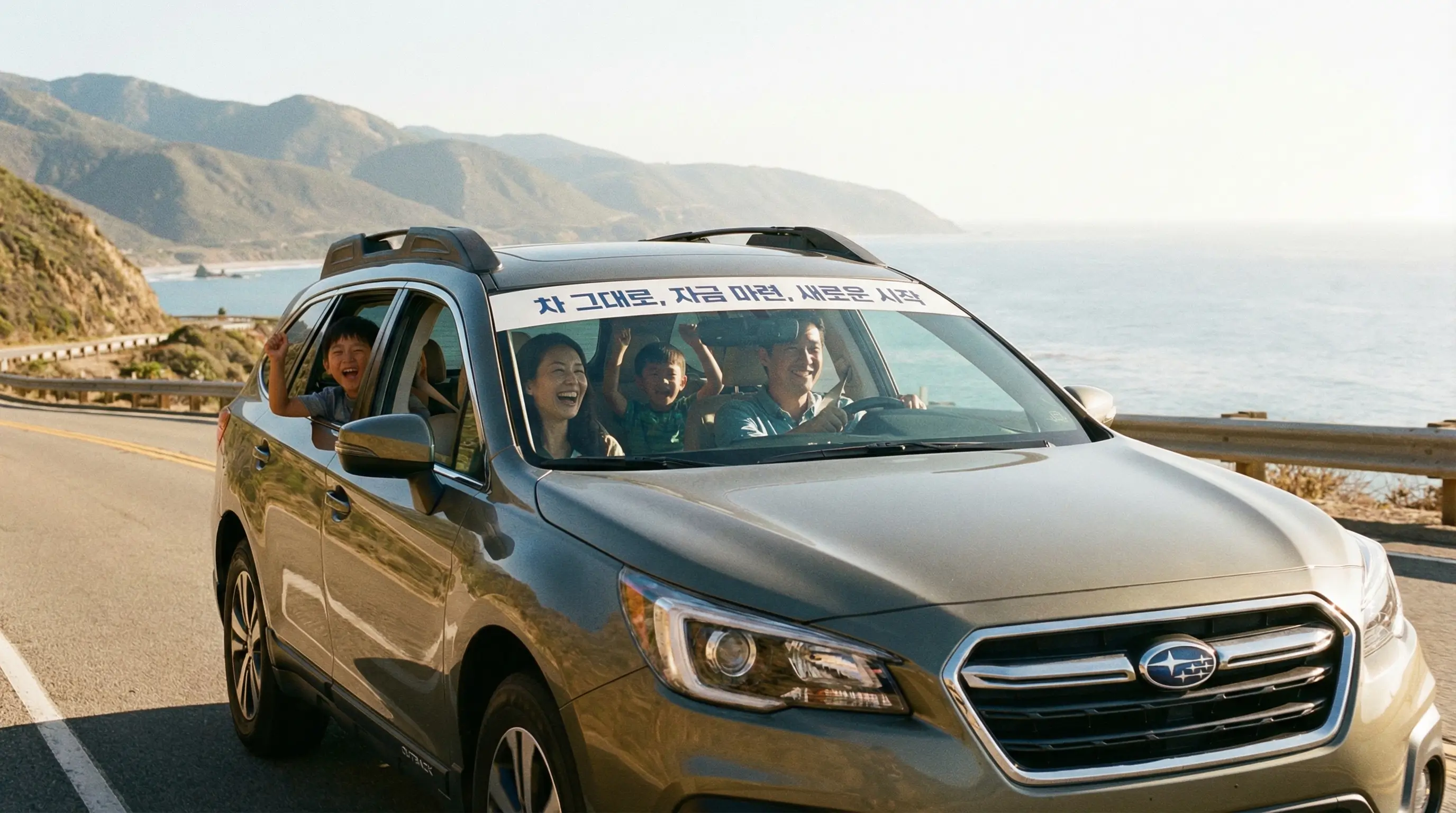 자동차를 담보로 입고 없이 자금을 마련하고 차를 그대로 운행하는 긍정적인 모습