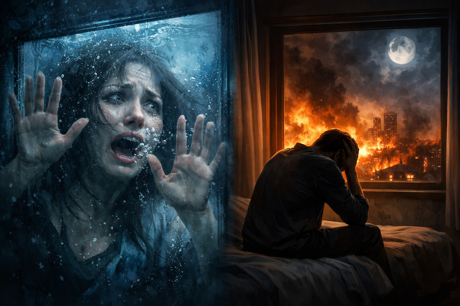 숨이 막히는 장면을 보는 꿈