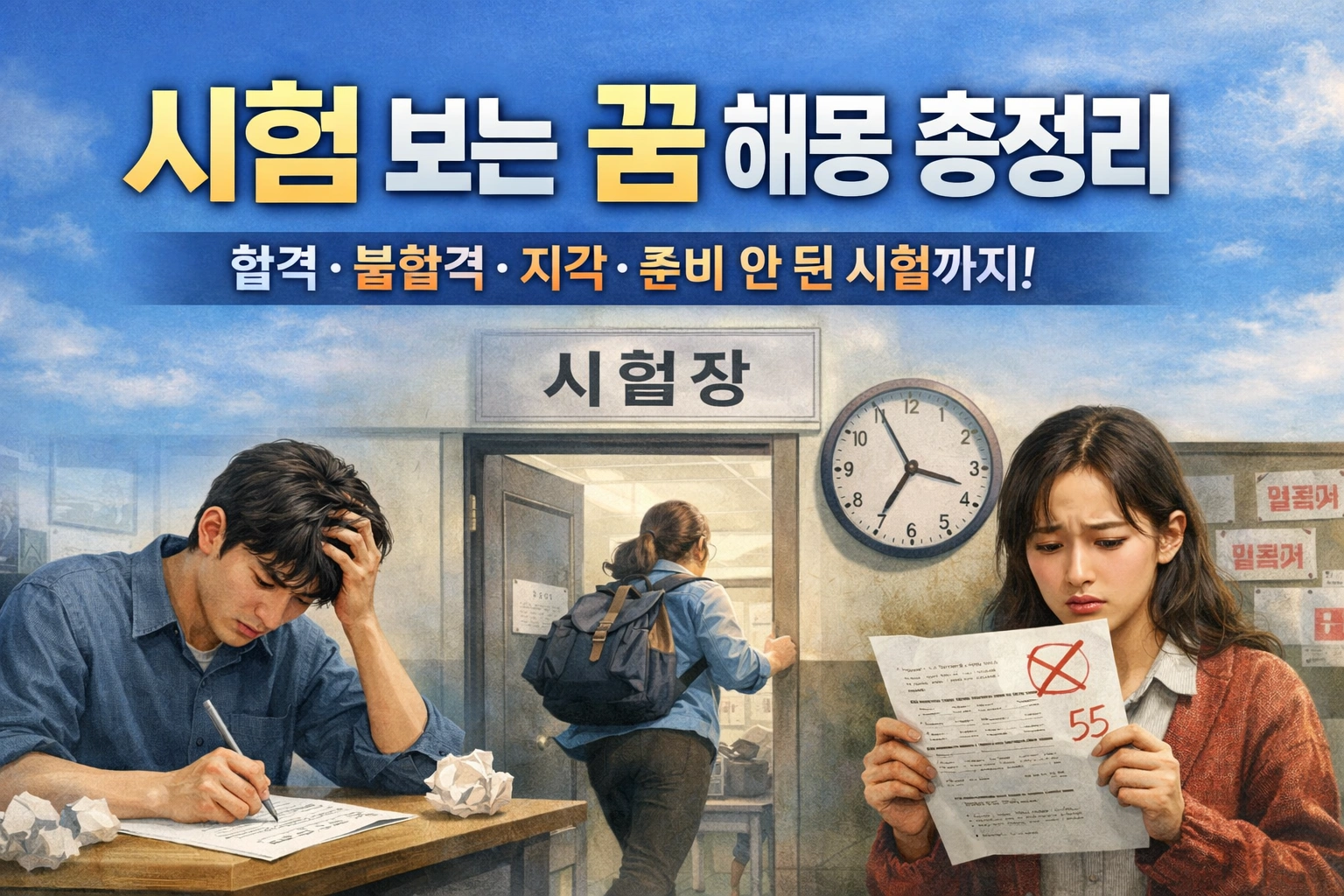 시험 보는 꿈 해몽 분석 총정리