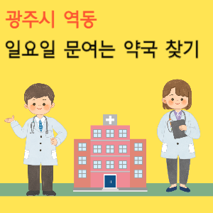 광주시 역동 일요일 문여는 약국 찾기