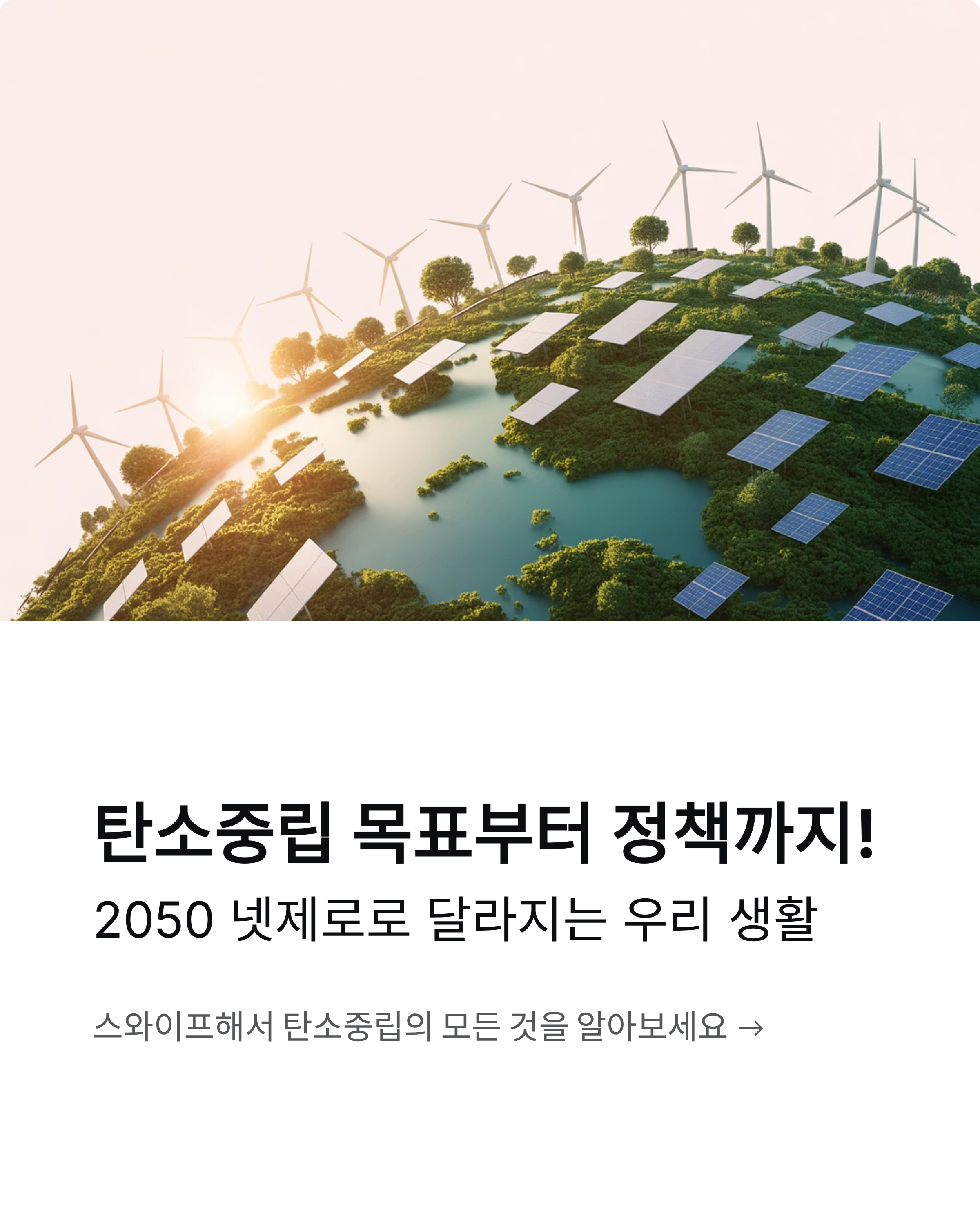 탄소중립 목표부터 정책까지! 2050 넷제로로 달라지는 우리 생활