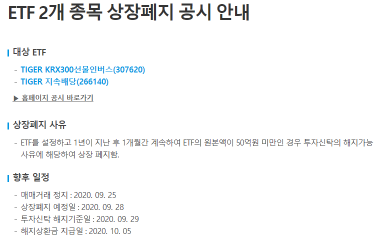 TIGER 가격조정 ETF