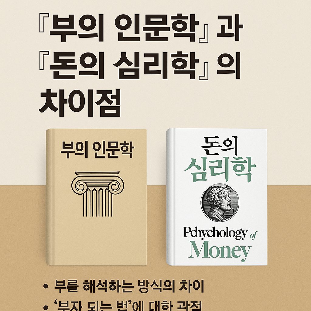 부의 인문학과 돈의 심리학의 차이점: 돈을 바라보는 두 가지 철학