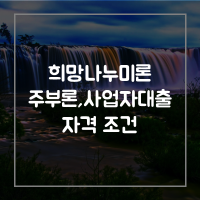 희망나누미론-사업자-주부-대출-여성주부론-여성-조건