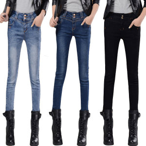 여성융기모청바지 하이웨스트 스키니 1006 hb