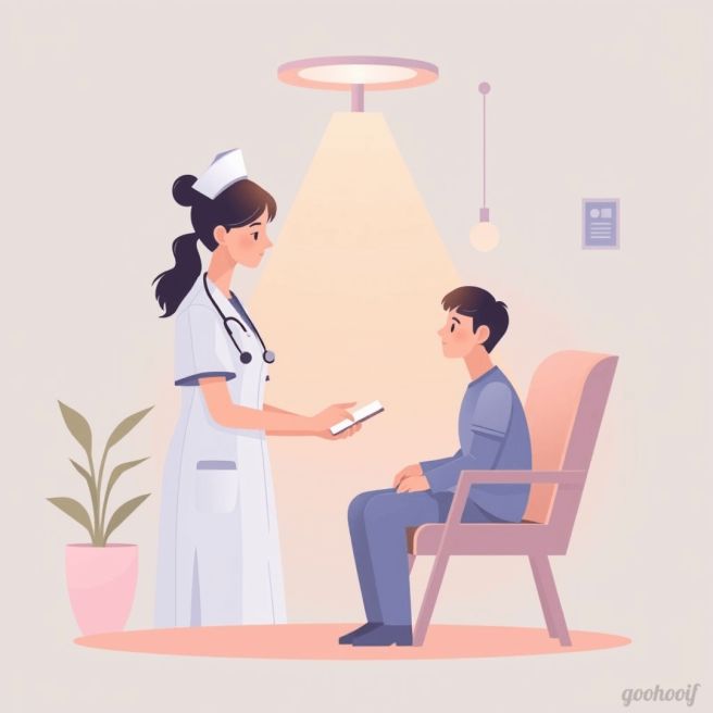 의사와 환자 상담 일러스트&amp;#44; 진료 상담 장면