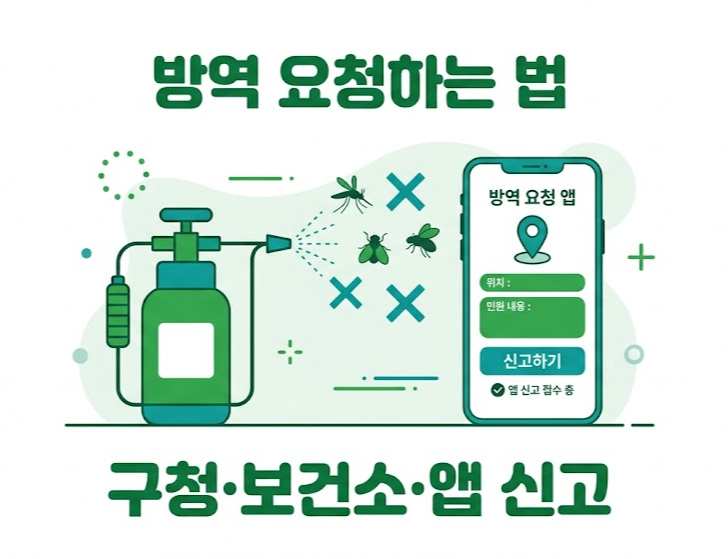 구청 주민센터 보건소 방역 요청 방법 모기 해충 신고 소독 신청 썸네일.