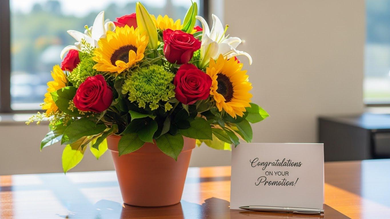 승진축하화분
