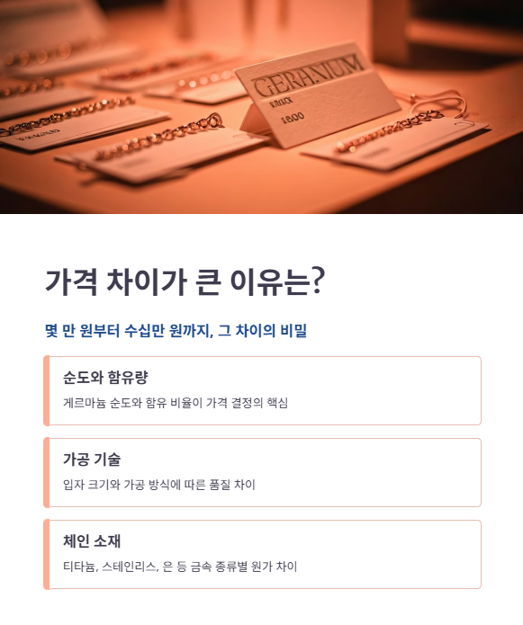 가격 차이가 큰 이유는 무엇일까