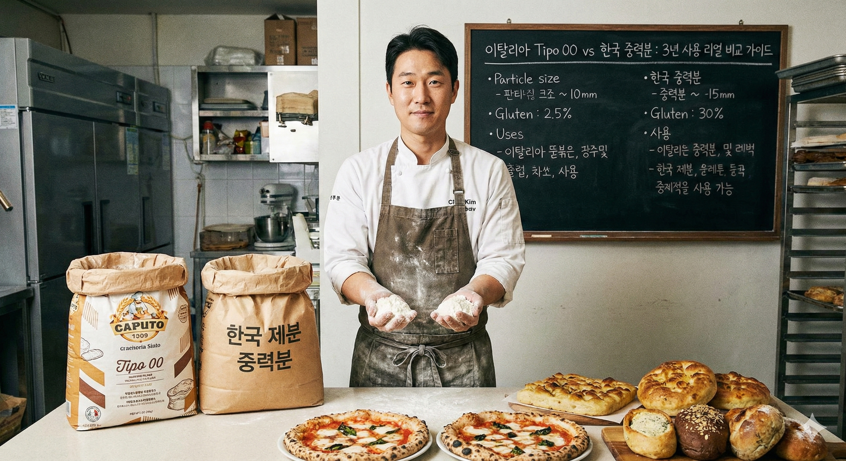 이탈리아산 밀가루 Tipo 00 뭐가 다를까