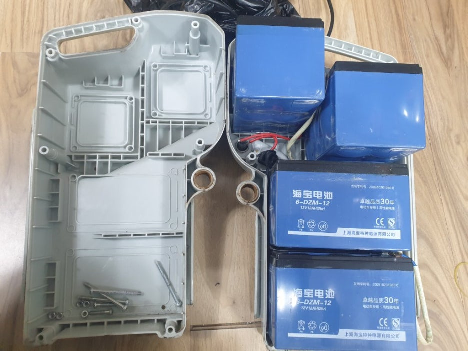 야마하 바이크 48v 배터리 내부