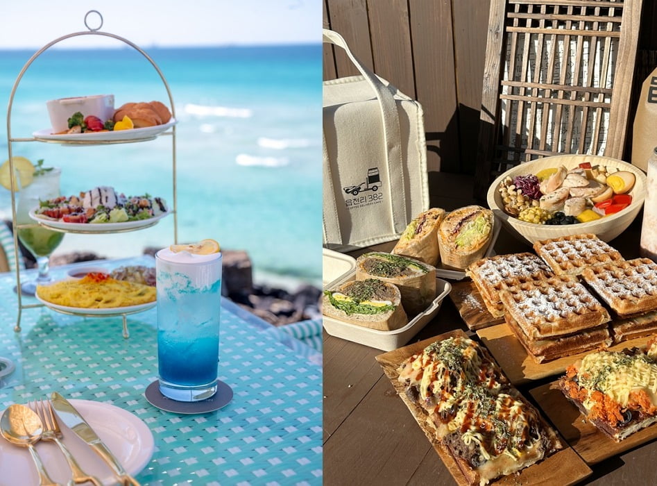 애월더선셋(좌) 및 읍천리382(우) 대표 메뉴