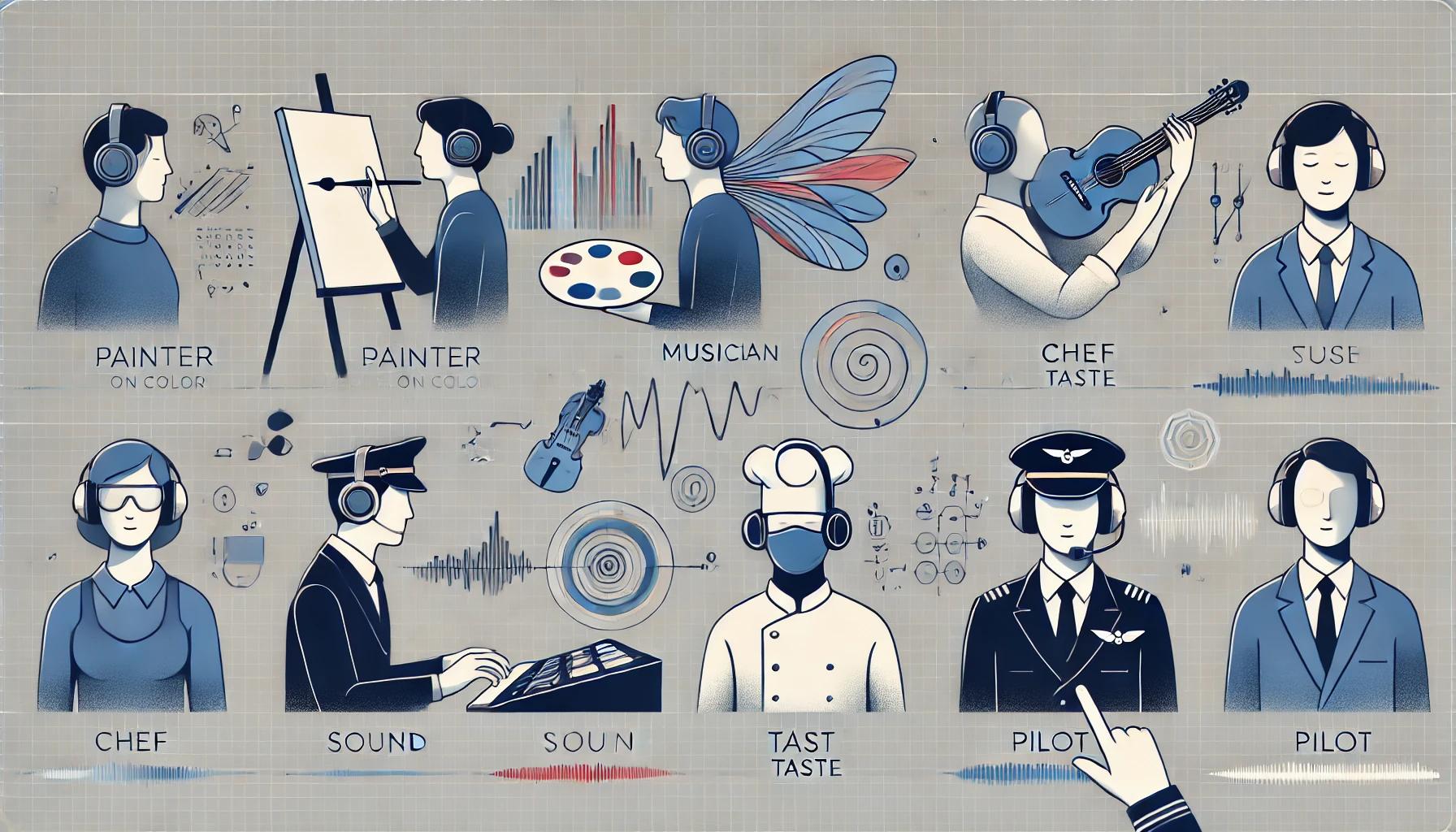 직업과 감각의 관계.