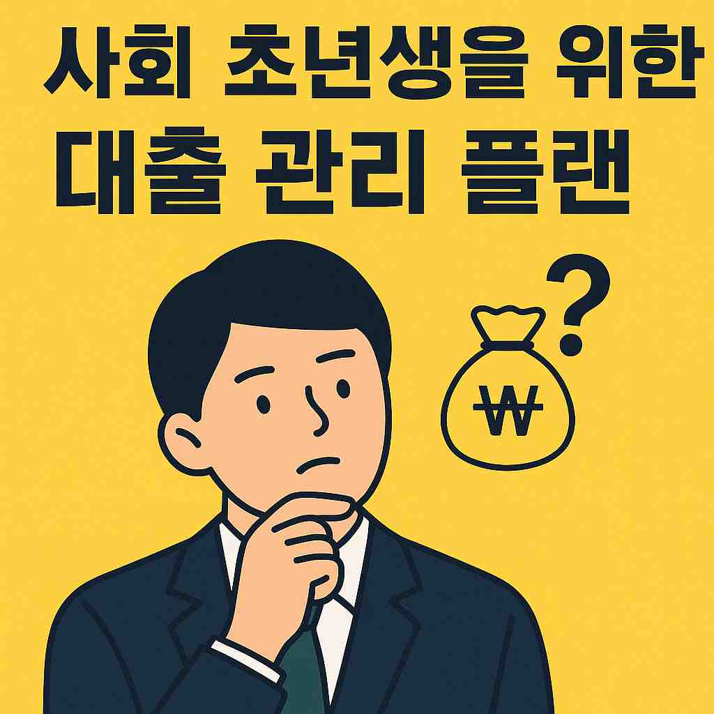 사회 초년생을 위한 대출 관리 플랜