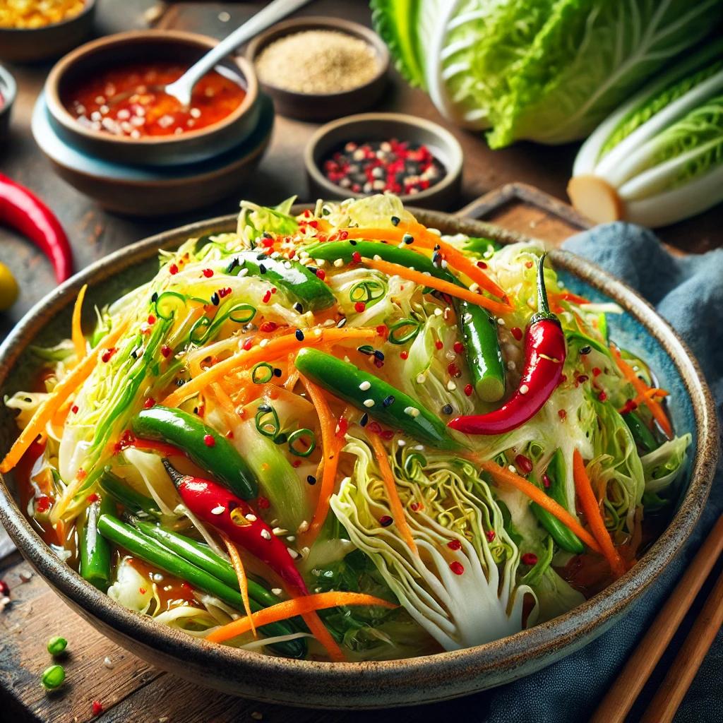 새콤달콤 입맛 돋우는 봄동 겉절이 레시피