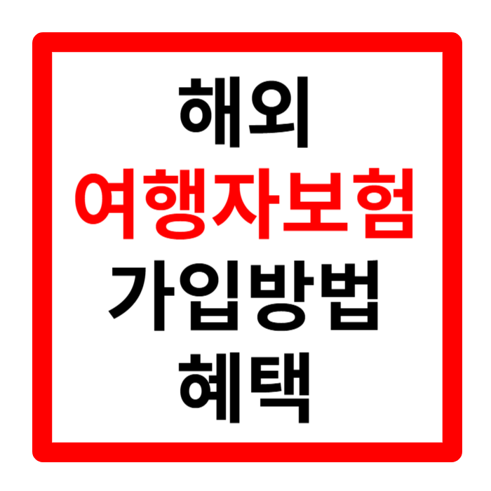 해외여행자보험 단기 가입 방법 및 혜택 총정리