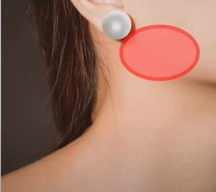 턱 뒷부분 경락마사지 부위