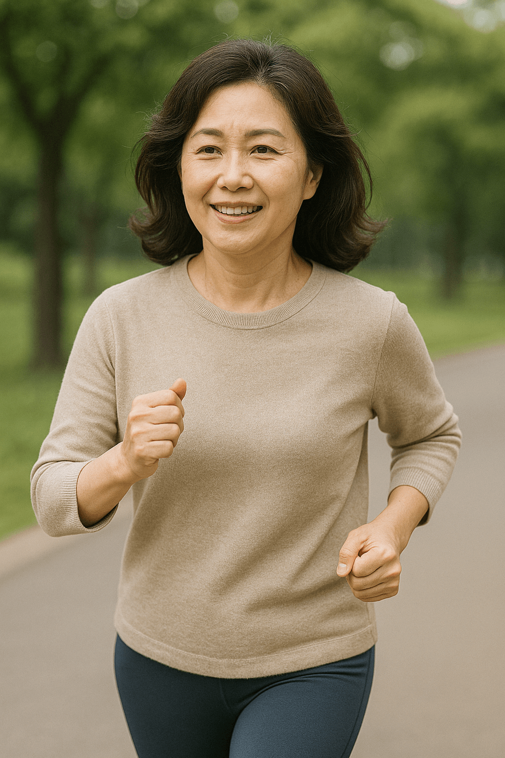 중년 여성 혈압관리-사진