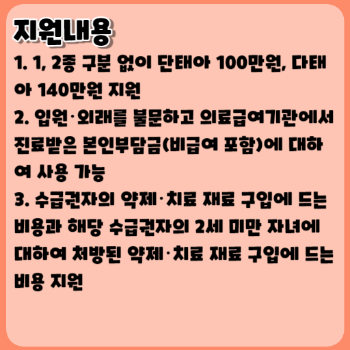 2023 의료급여 임신출산 진료비 지원