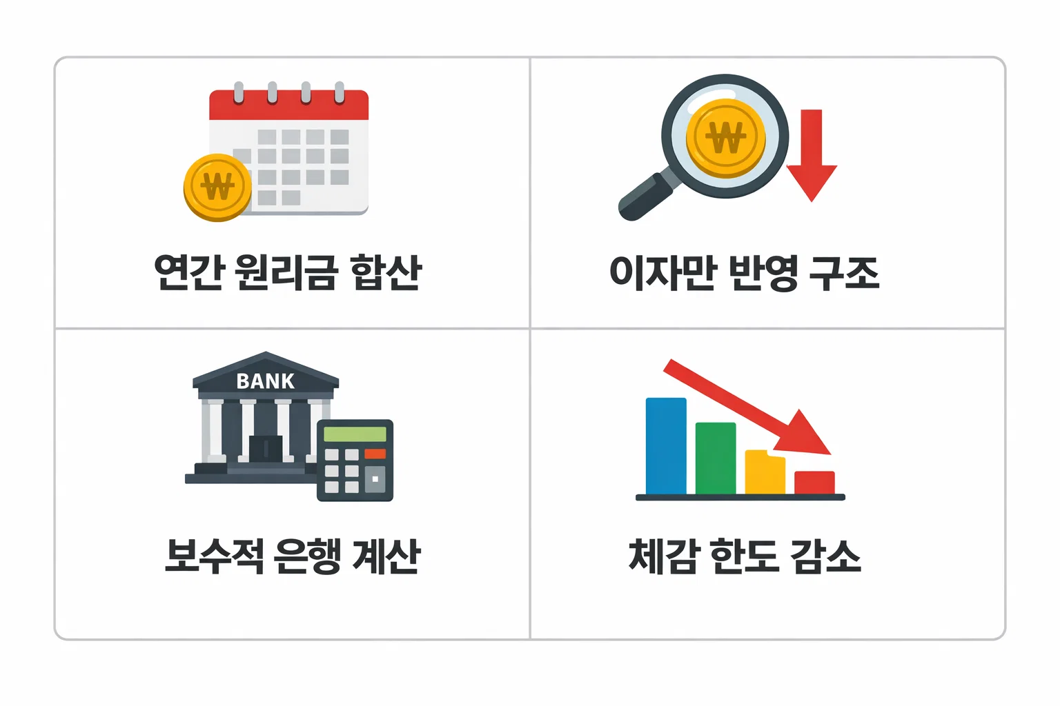 전세대출 DSR 계산 시 기존 대출과 신용카드 부채까지 합산 반영되는 구조를 시각적으로 정리한 이미지