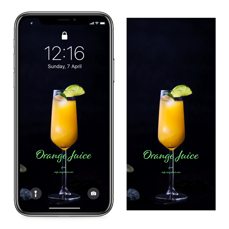 04 오렌지 주스 C - Orange Juice 아이폰여름배경화면