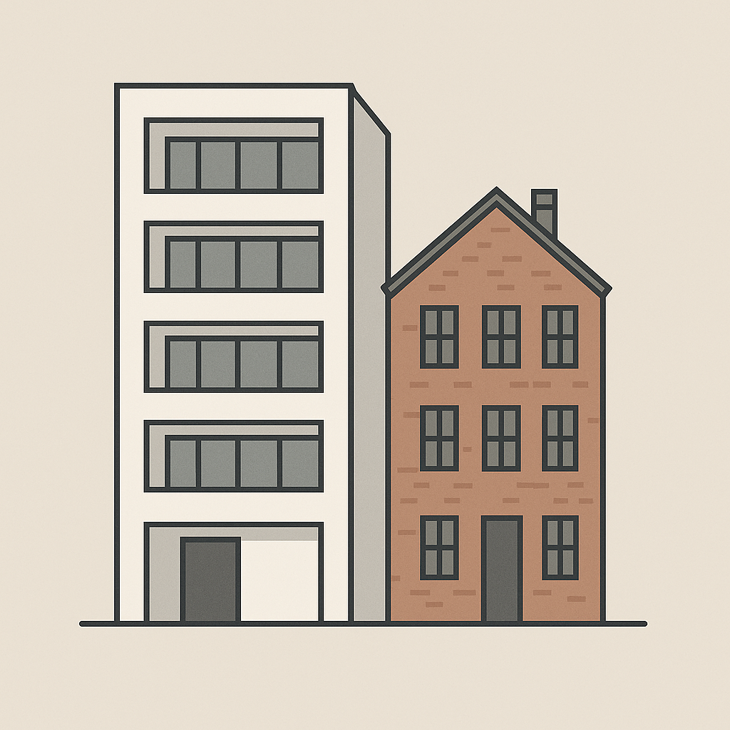 신축과 구축 자취방에 대한 사진