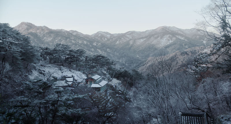 마지막 장면을 보여주는 겨울의 장면