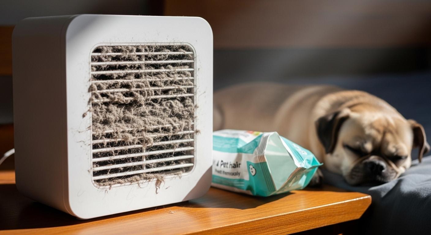 털날림 소형 공기청정기 내돈내산 후기