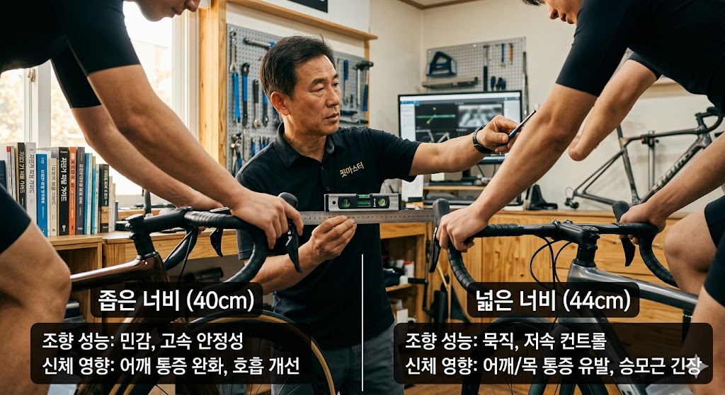 로드바이크 핸들바 (너비 선택, 통증 원인, 피팅 순서)