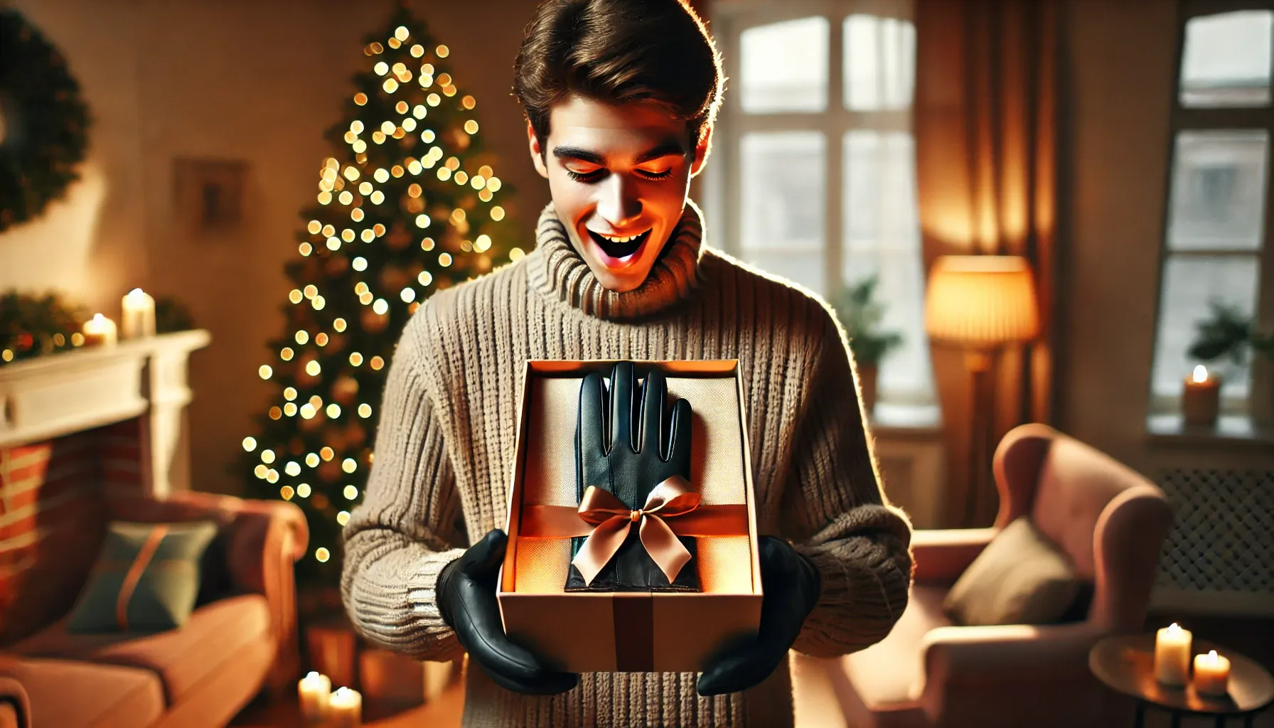 장갑이 선물받을 때 길고 화려한 경우