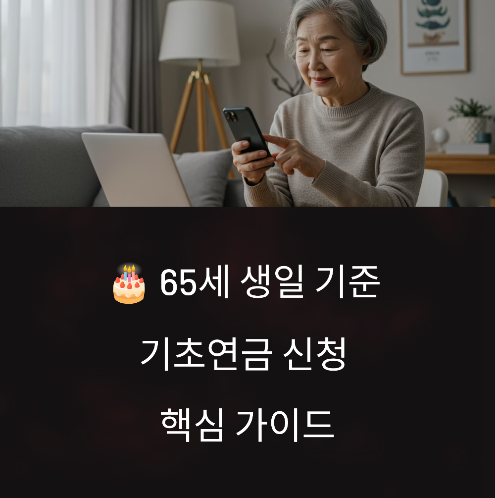 🎂 65세 생일 기준 기초연금 신청 핵심 가이드