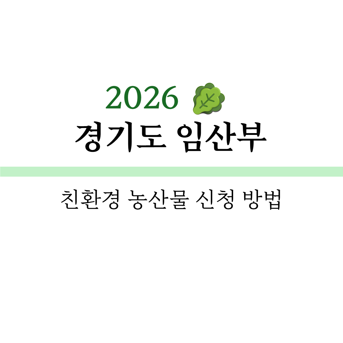 경기도 임산부 친환경 농산물 신청 방법 &mdash; 경기민원24로 신청하기