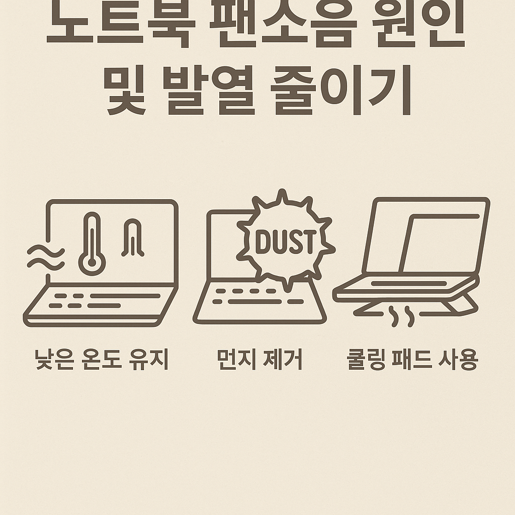 노트북 팬소음 원인 및 발열 줄이기 꿀팁 3가지