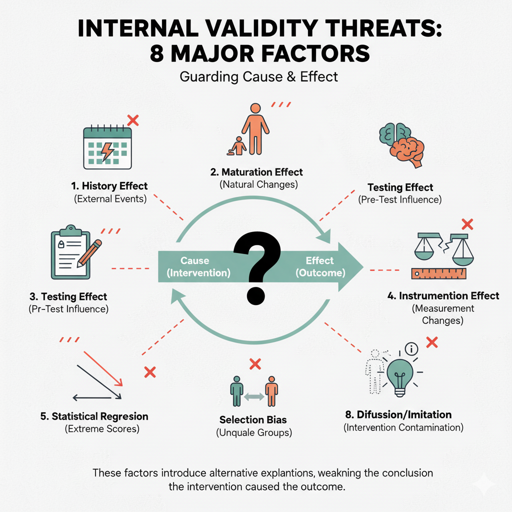 내적 타당도 저해 요인