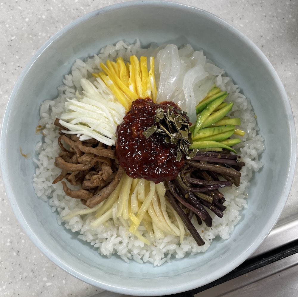 한식조리기능사 실기시험 준비 - 비빔밥 - 완성 작품