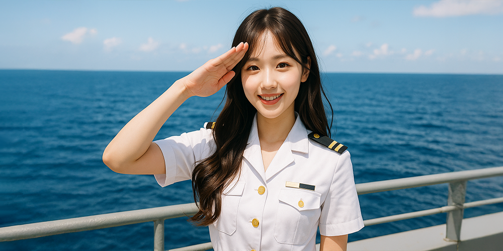 꿈속에서 배를타고 떠나는 여성