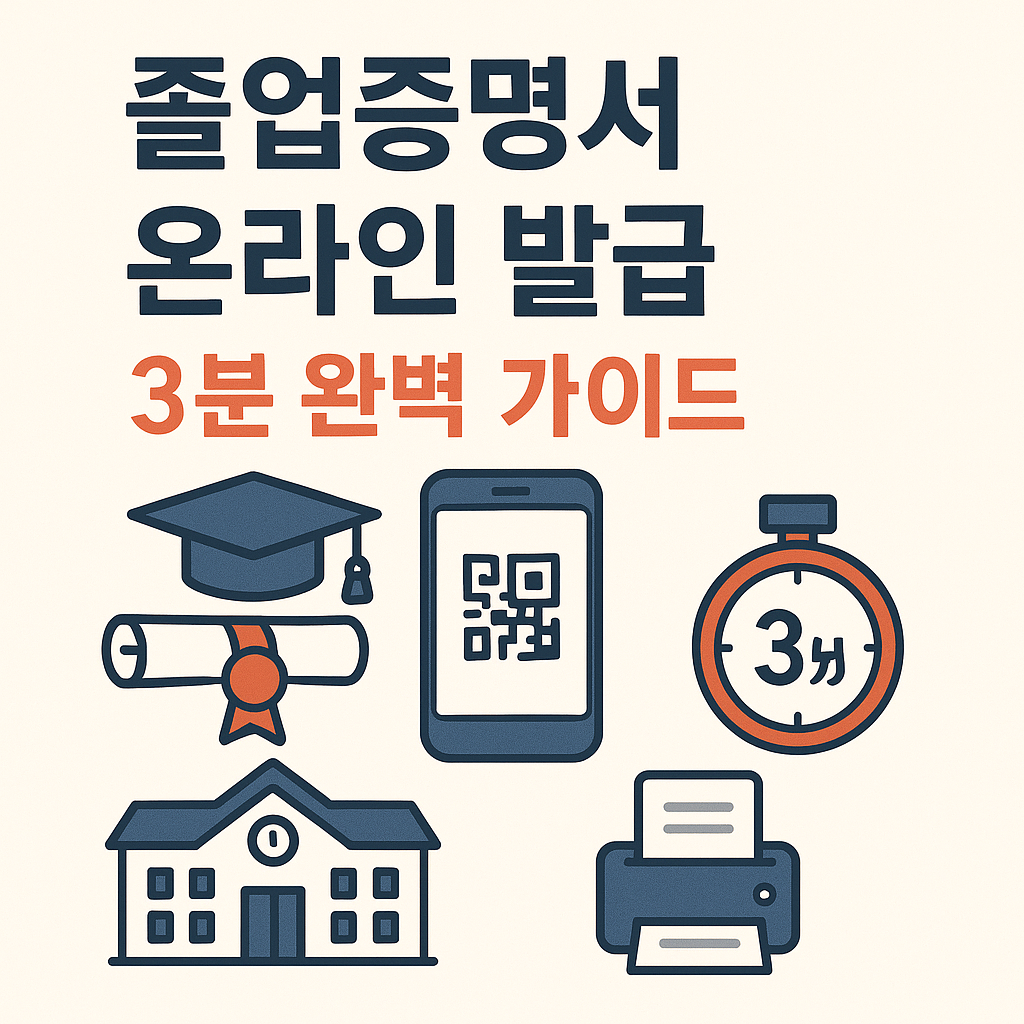 졸업증명서 온라인 발급 3분 완벽 가이드