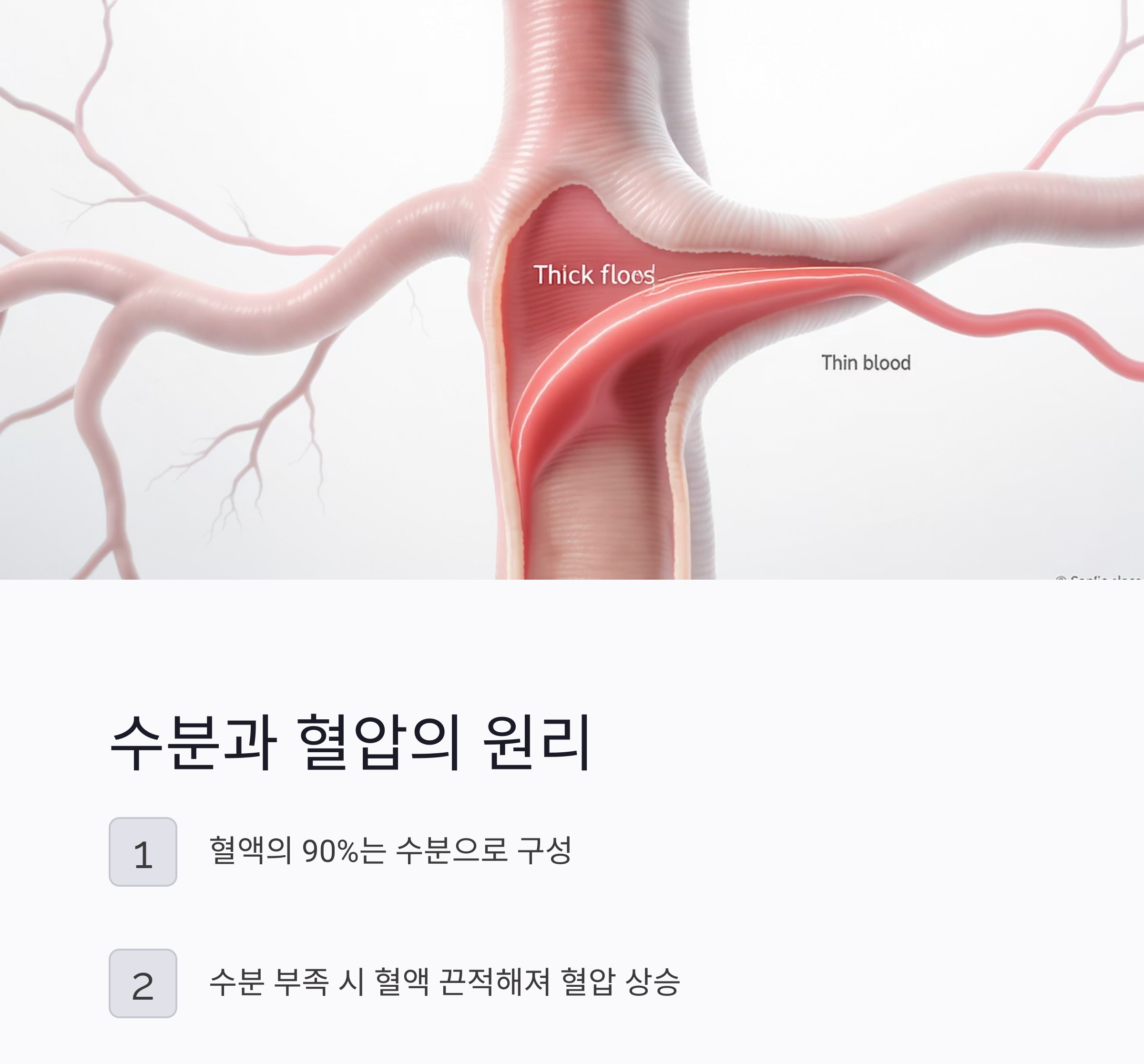 물을 얼마나 마셔야 할까? 수분 섭취와 혈압의 숨겨진 비밀