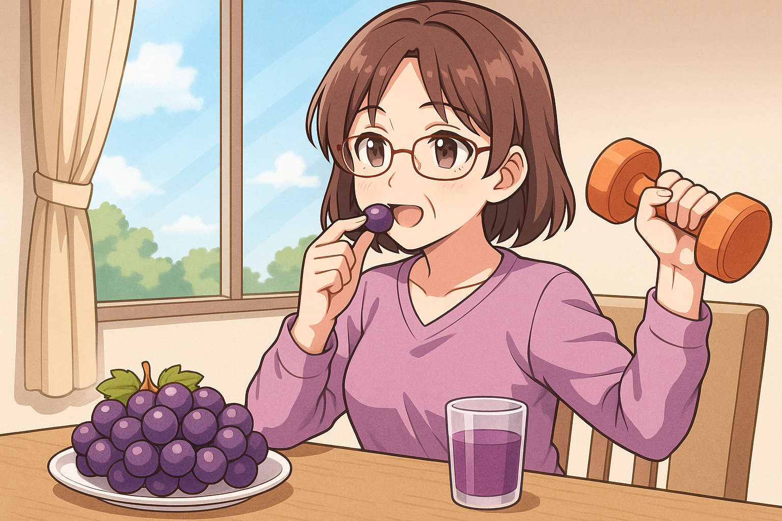 폐경 후 근감소증, 매일 포도 섭취로 근력 개선 가능성