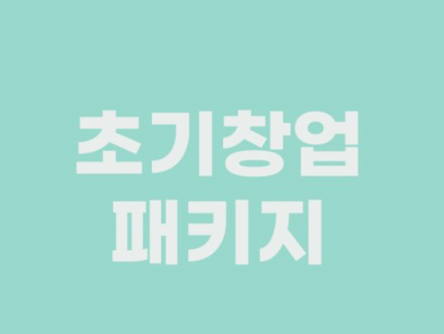 초기 창업 패키지 관련 사진