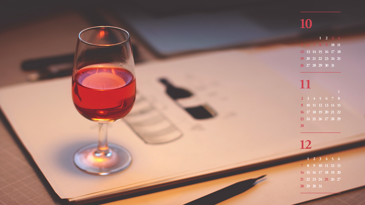 05 레드와인 한 잔 B - 2025년11월 노트북배경화면