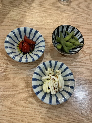 오산-술집-이자카야-타마텐-기본안주