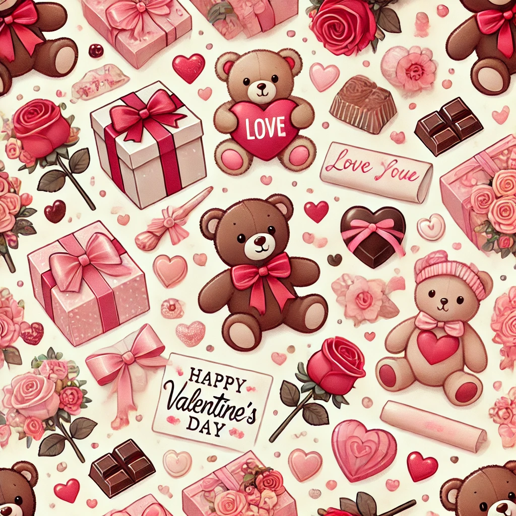 발렌타인 데이 포장지