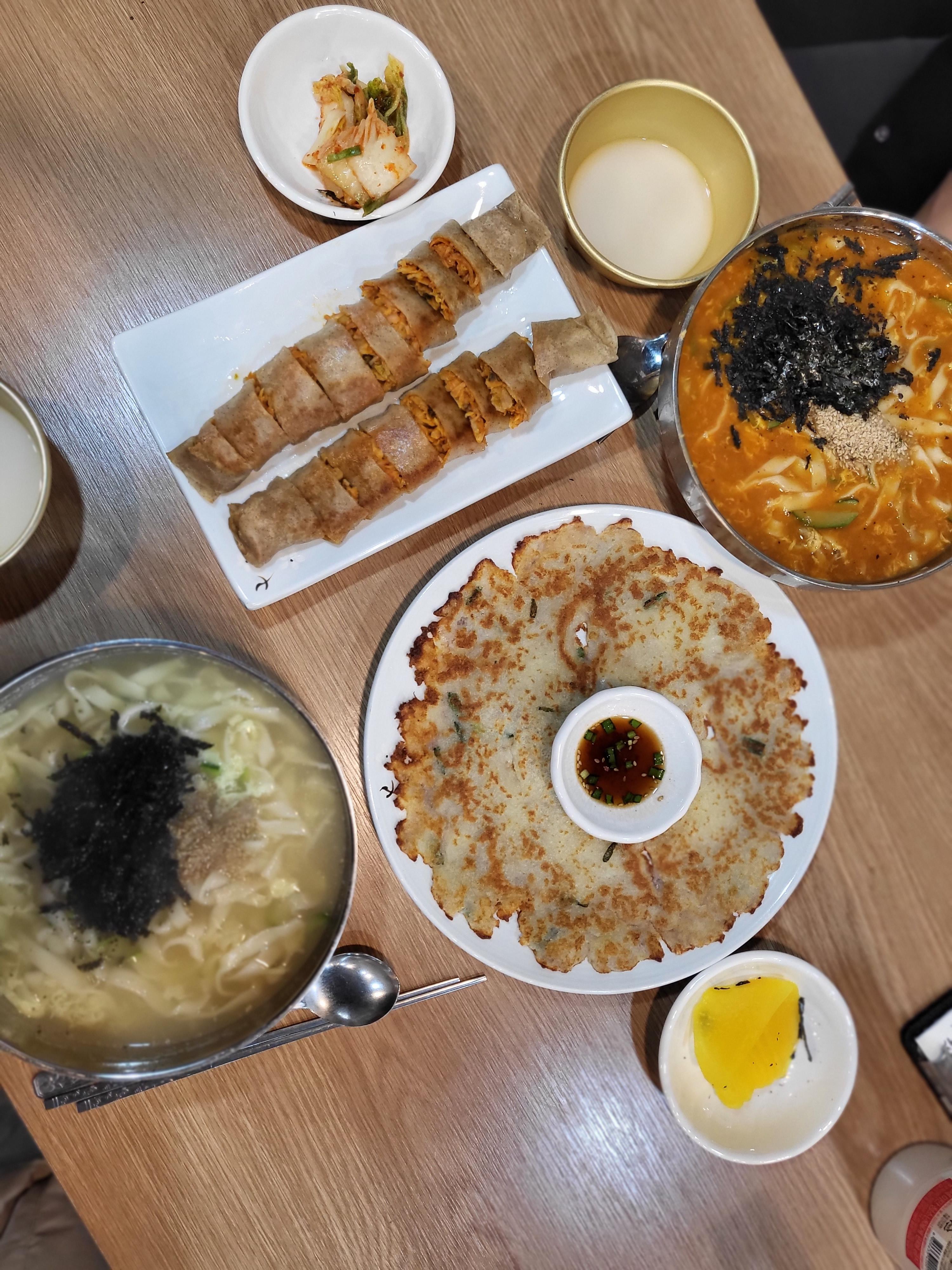 주문한 음식들