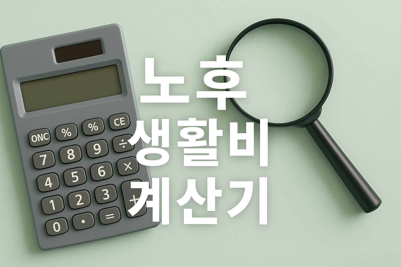 은퇴 후 매달 얼마가 필요할까 10분 만에 끝내는 &lsquo;노후 생활비 계산기&rsquo; 가이드