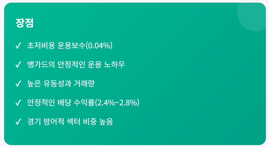 VTV ETF 투자의 장점